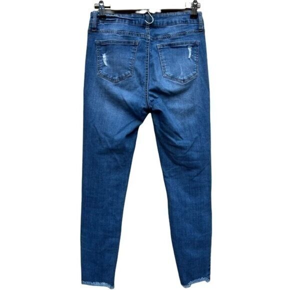 Altar’d State distressed Skinny Blue jeans Rough Hem size 27/5 - Picture 2 of 6
